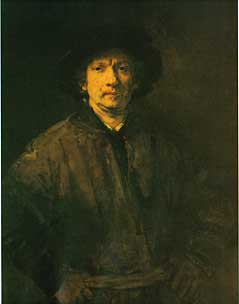 Rembrandt Standing Self-Portrait In Vienna